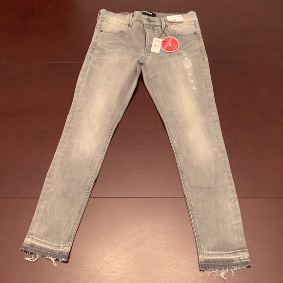 Express Denim - Mid Rise Denim Perfect Lift Ankle Skinny Jeans